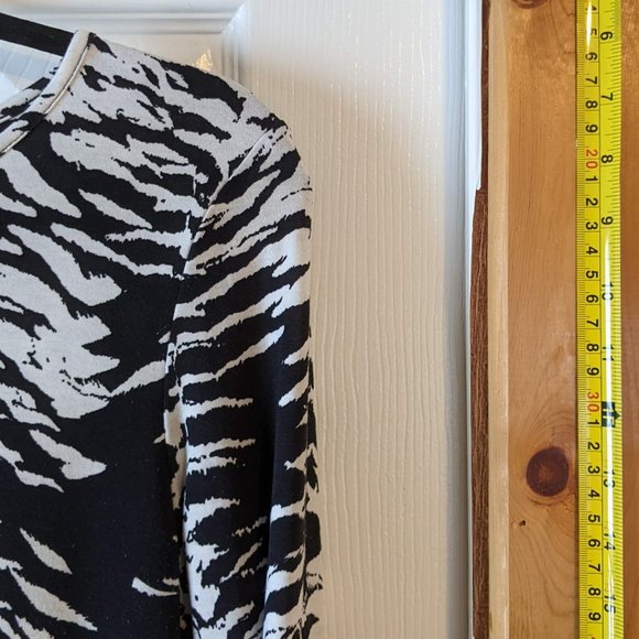 Top Shop Zebra Bodycon Dress- L - Picture 4 of 11